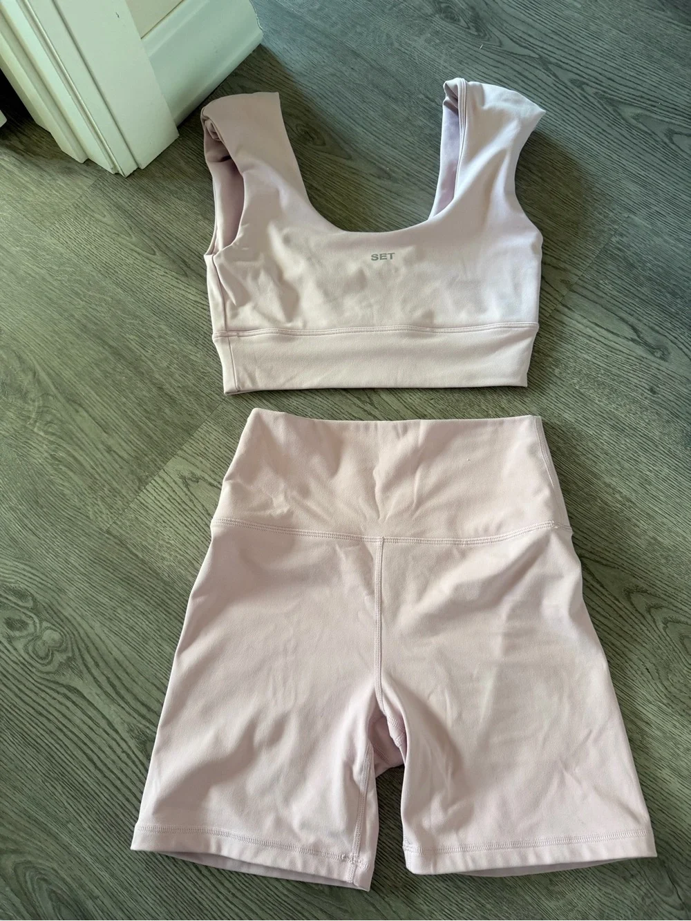 SET Active High-Waist Bike Shorts in Dusty Rose